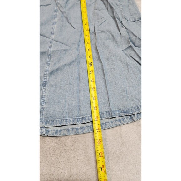 J.Jill Women's Size XL Harborside Indigo Tencel Lyocell Cargo Maxi Shirt NWT - Picture 5 of 7